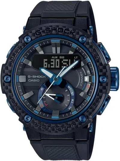 Pre-owned Casio G-shock Gst-b200x-1a2jf G-steel Carbon Core Guard Bluetooth Solar Watch