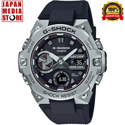 Pre-owned Casio G-shock Gst-b400-1ajf G-steel Carbon Core Guard Bluetooth Solar Men Watch