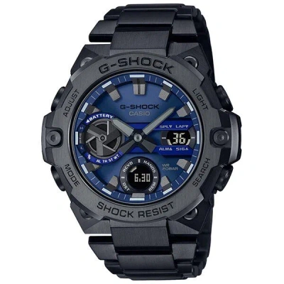 Pre-owned Casio G-shock Gst-b400bd-1a2jf G-steel Carbon Core Guard Bluetooth Solar Watch