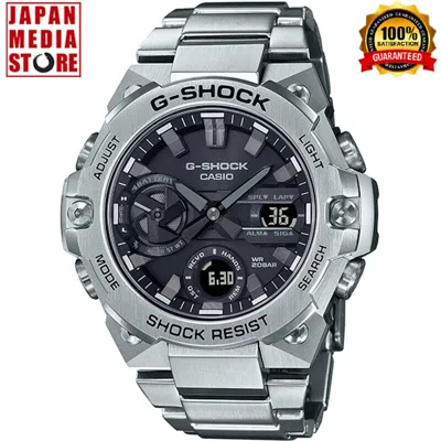 Pre-owned Casio G-shock Gst-b400d-1ajf G-steel Carbon Core Guard Bluetooth Solar Men Watch