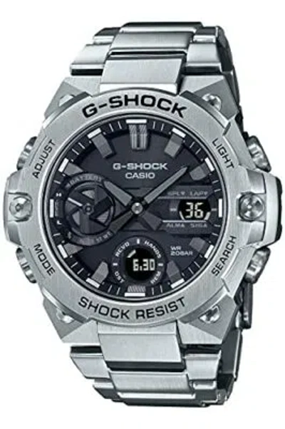 Pre-owned Casio G-shock Gst-b400d-1ajf G-steel Carbon Core Guard Bluetooth Solar Men Watch