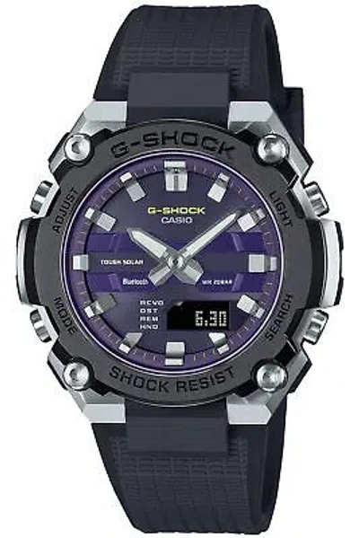 Pre-owned Casio G-shock Gst-b600a-1a6jf G-steel Solar Bluetooth Mobile Wrist Watch Men