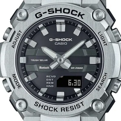 Pre-owned Casio G-shock Gst-b600d-1ajf G-steel Bluetooth Mobile Link Solar Men 42.3mm