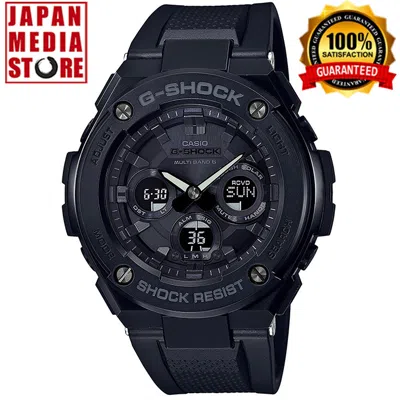 Pre-owned Casio G-shock Gst-w300g-1a1jf G-steel Atomic Radio Watch Gst-w300g-1a1