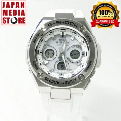 Pre-owned Casio G-shock Gst-w310-7ajf G-steel Atomic Radio Watch Gst-w310-7a From Japan