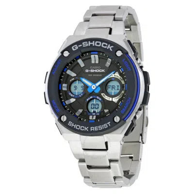 Pre-owned Casio G-shock Gsts100d-1a2 Silver Stainless Steel Band Mens Watch With Tags