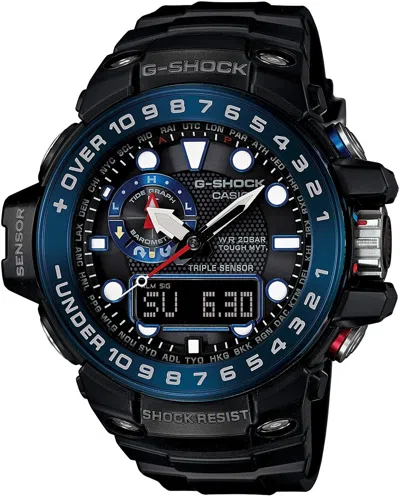Pre-owned Casio G-shock Gulfmaster Gwn-1000b-1bjf Triple Sensor Ver.3 Japan Men's Watch