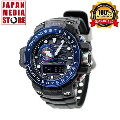Pre-owned Casio G-shock Gulfmaster Gwn-1000b-1bjf Triple Sensor Ver.3 Japan Gwn-1000b-1b