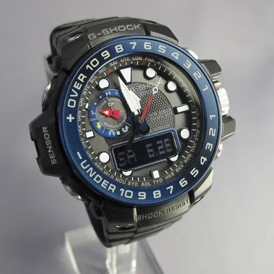 Pre-owned Casio G-shock Gulfmaster Tough Solar Atomic Multiband 6 Men's Watch Gwn-1000b-1b