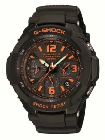 Pre-owned Casio G-shock Gw-3000b-1ajf Sky Cockpit Aviation Solar Radio Watch