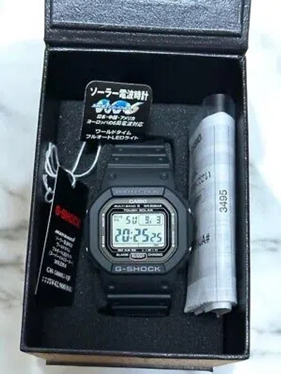 Pre-owned Casio G-shock Gw-5000u-1jf Black Men's Wrist Watch Digital Solar Tough Outdoor
