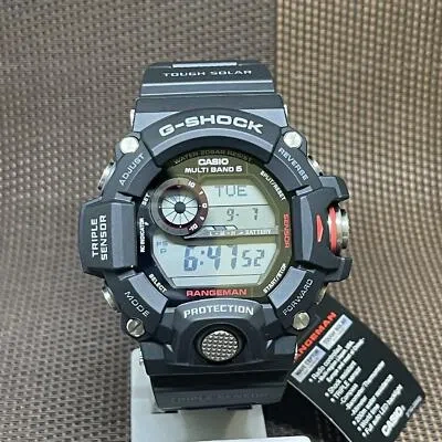 Pre-owned Casio G-shock Gw-9400-1d Men Resin Strap Mineral Glass Shock Resistant Watch