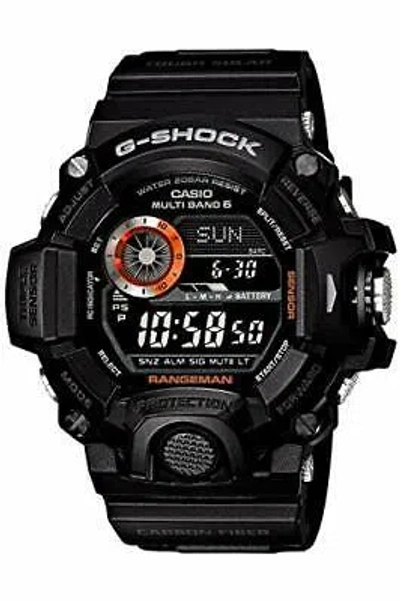 Pre-owned Casio G-shock Gw-9400bj-1jf Master Of Rangeman Solar Radio Men's Watch
