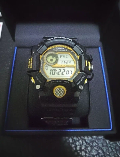 Pre-owned Casio G-shock Gw-9400yj-1jf Black Master Of Rangeman Men's Watch In Box