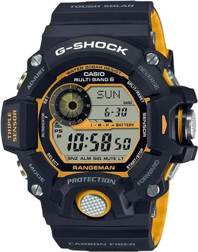 Pre-owned Casio G-shock Gw-9400yj-1jf Master Of Rangeman Limited Digital Solar Watch Men