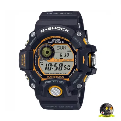 Pre-owned Casio G-shock Gw-9400yj-1jf Master Of Rangeman Solar Digital Men Watch