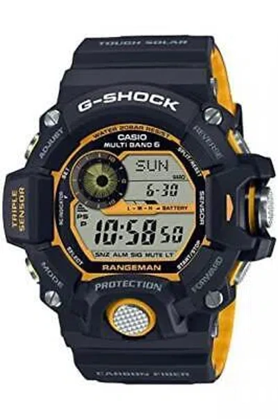 Pre-owned Casio G-shock Gw-9400yj-1jf Master Of Rangeman Solar Digital Men Watch Limited