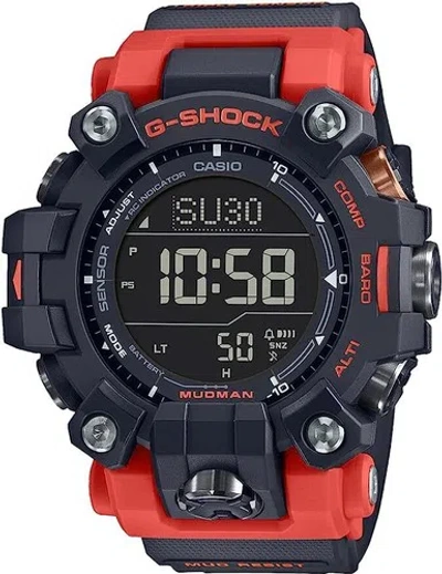 Pre-owned Casio G-shock Gw-9500-1a4jf Mudman Master Of Carbon Core Atomic Watch Men