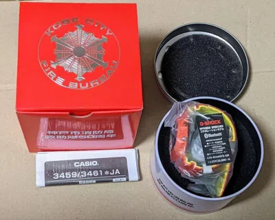 Pre-owned Casio G-shock Gw-b5600fb-4jr Kobe City Fire Department Rescue Team 50th