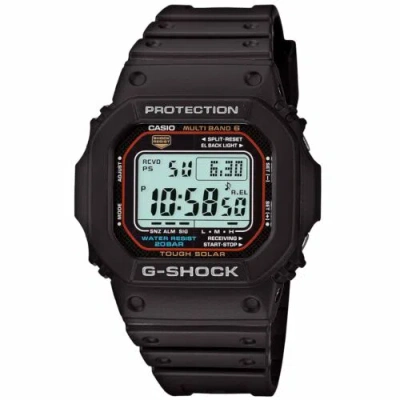 Pre-owned Casio G-shock Gw-m5610-1jf Tough Solar Radio Multiband Watch Japan Us Ship4