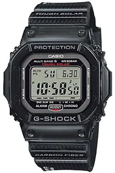 Pre-owned Casio G-shock Gw-s5600u-1jf Men's Watch Origin Solar Radio Carbon Fiber Digital