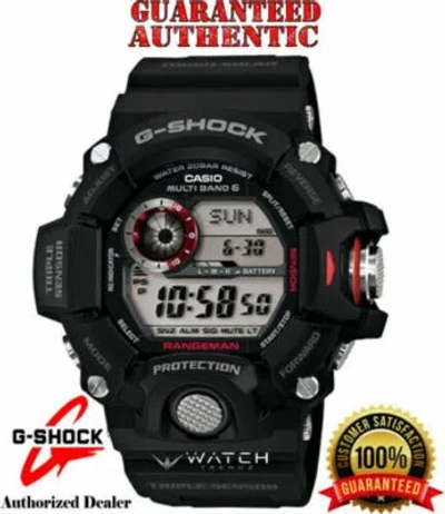 Pre-owned Casio G-shock Gw9400-1 Rangeman Atomic Solar Triple Sensor Black Watch
