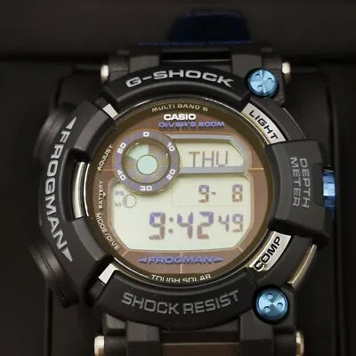 Pre-owned Casio G-shock Gwf-d1000b-1jf Blue Master Of Frogman 6 Men's Watch In Box