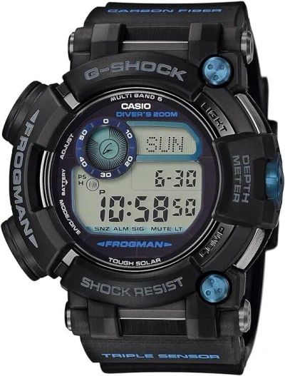 Pre-owned Casio G-shock Gwf-d1000b-1jf Frogman Radio Solar Multiband 6 Men's Watch Japan