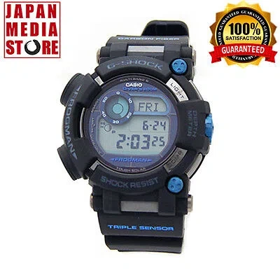 Pre-owned Casio G-shock Gwf-d1000b-1jf Frogman Depth Sensor Solar Men Watch Gwf-d1000b-1