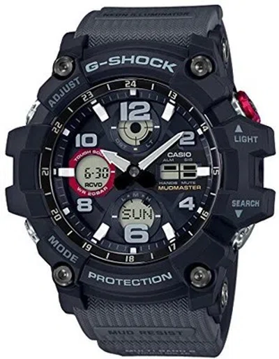Pre-owned Casio G-shock Mudmaster Gwg-100-1a8jf Solar Radio Analog Digital Men Watch
