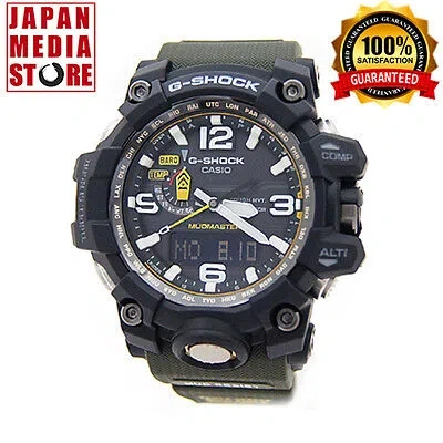 Pre-owned Casio G-shock Gwg-1000-1a3jf Mudmaster Radio Solar Men Watch Gwg-1000-1a3