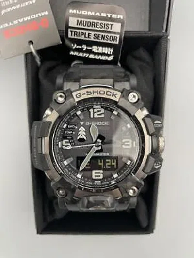 Pre-owned Casio G-shock Gwg-2000-1a1jf Black Red Carbon Mudmaster Men's Wrist Watch