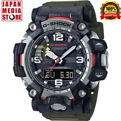 Pre-owned Casio G-shock Gwg-2000-1a3jf Carbon Mudmaster Radio Tough Solar Men Watch Japan