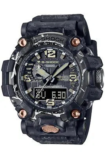Pre-owned Casio G-shock Gwg-2000cr-1ajf Mudmaster Solar Radio Men Watch Cracked Pattern