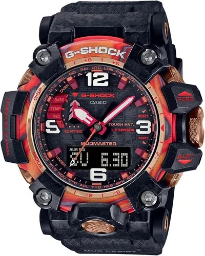 Pre-owned Casio G-shock Gwg-2040fr-1ajr Flare Red 40th Anniversary Limited Watch Men Japan
