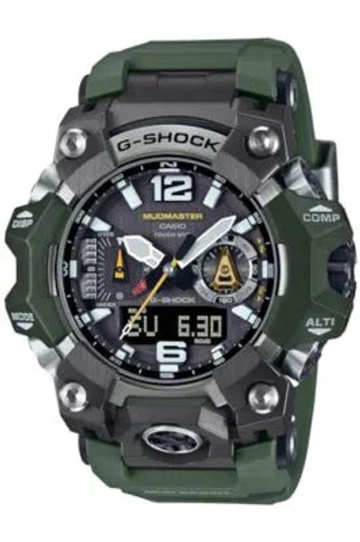 Pre-owned Casio G-shock Gwg-b1000-3ajf Land Mudmaster Solar Radio Men Watch Green Resin