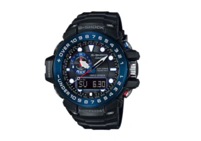 Pre-owned Casio G-shock Gwn-1000b-1bjf Gulfmaster Blue X Black Japan Import