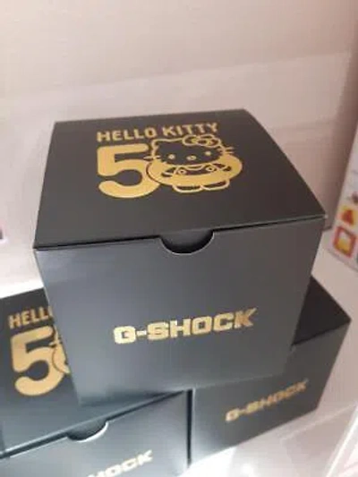 Pre-owned Casio G-shock Hello Kitty 50th Anniversary Collaboration Dw-5600kt24-1jr Limited Black