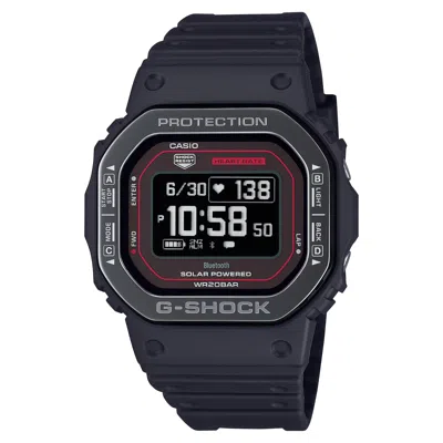 Pre-owned Casio G-shock Laser Etched Metal Black Watch Dw-h5600mb-1a4