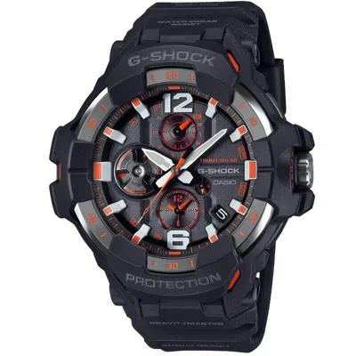 Pre-owned Casio G-shock Master Of Gravitymaster Black-orange Men's Watch Grb300-1a4