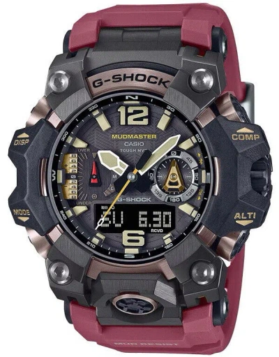 Pre-owned Casio G-shock Master Of Land Mudmaster Radio Solar Men's Watch Gwg-b1000-1a4
