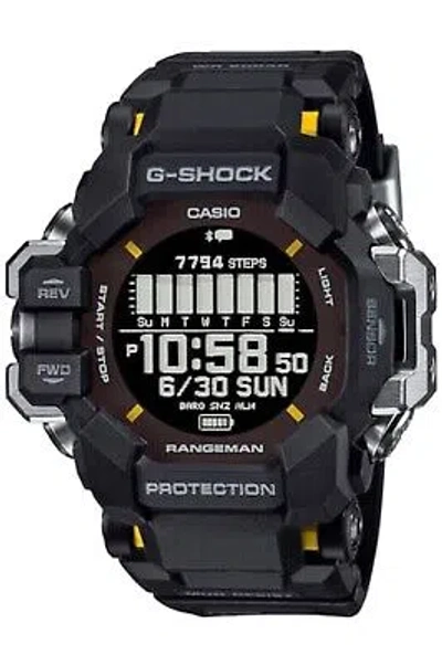 Pre-owned Casio G-shock Master Of Rangeman Gpr-h1000-1jr Black Men's Watch In Box