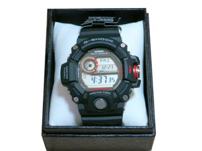 Pre-owned Casio G-shock Master Of Rangeman Gw-9400j-1jf Triple Sensor Ver.3 In Box