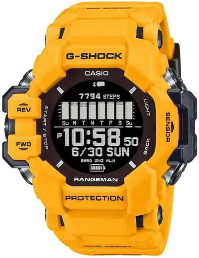 Pre-owned Casio G-shock Master Of Rangeman Yellow Men's Watch Gprh1000-9