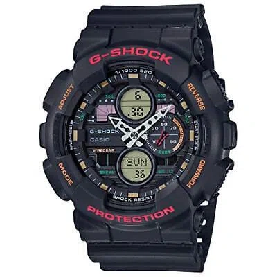 Pre-owned Casio G-shock Men Black Dial Analog-digital Ga-140-1a4dr ( G976 )