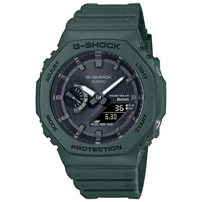Pre-owned Casio G-shock Men Black Dial Analog-digital Ga-b2100-3adr (g1244)