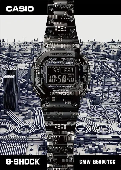 Pre-owned Casio G-shock Men's Black Dial Watch Gmw-b5000tcc-1jr