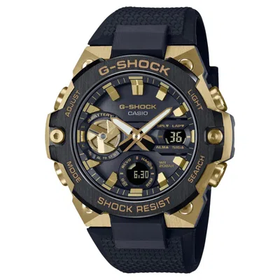Pre-owned Casio G-shock Men's Gstb400gb-1a9 Black/gold Analog-digital Watch Timepiece A...