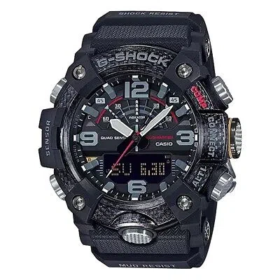 Pre-owned Casio G-shock Men's Mud Master Analog-digital Resin Black Watch - Ggb1001a