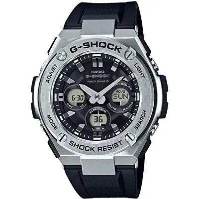 Pre-owned Casio G-shock Men's Watch G-steel Radio Solar Gst-w310-1ajf Black